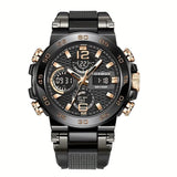 Men's Waterproof Dual Display Sports Watch