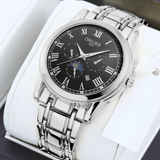 ORUSS Men’s Quartz Business Watch – Stainless Steel, Calendar Display