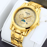 ORUSS Men’s Quartz Business Watch – Stainless Steel, Calendar Display