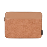Laptop Sleeve with Floral Embossed Design – PU Leather Travel Case (11"-15" Inches)