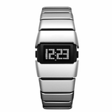 Men’s Digital Quartz Watch – Waterproof Y2K Square Face Fashion Watch with Alloy Strap