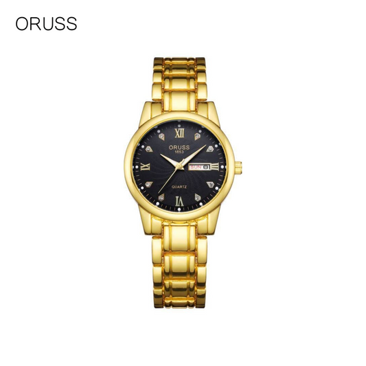ORUSS Women's Stylish Quartz Watch – Calendar & Week Display
