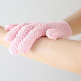 Exfoliating Bath Gloves – Double-Sided Five-Finger Jacquard Scrub Mitt