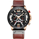 Men's Business Chronograph Watch – Waterproof Analog Quartz Wristwatch