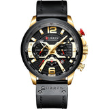 Men's Business Chronograph Watch – Waterproof Analog Quartz Wristwatch