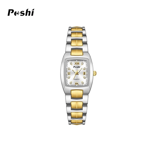 POSHI Women's Barrel-Shaped Quartz Watch – Waterproof, Luminous