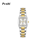 POSHI Women's Barrel-Shaped Quartz Watch – Waterproof, Luminous