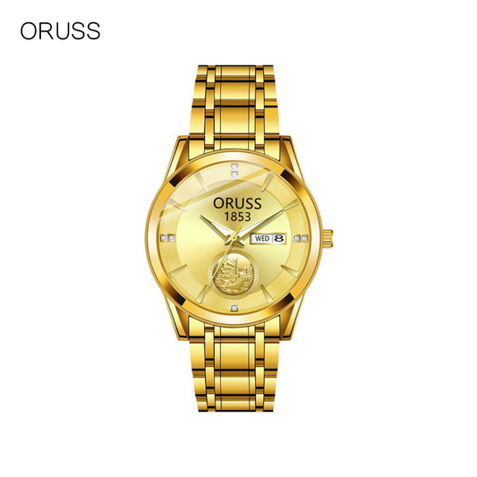 ORUSS Men’s Quartz Sailing Watch – Waterproof Sports Calendar Watch