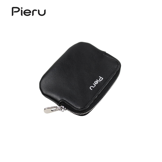 PIERU Mini Coin Purse & Key Holder – Solid Color Zipper Bag