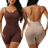 Women's Body Shaping Sexy Backless Base Tunic Underwear plus size Body Shaping Tight Tunic