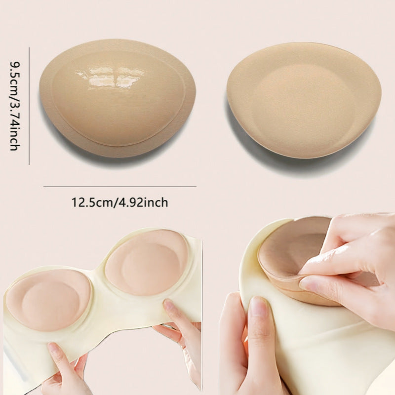 Increased Breast Pads, Self-Adhesive Thickeneding, Anti-Shedding, Sponge Bio-Silicone Breast Pads, Inserts to Refuse Empty Cups