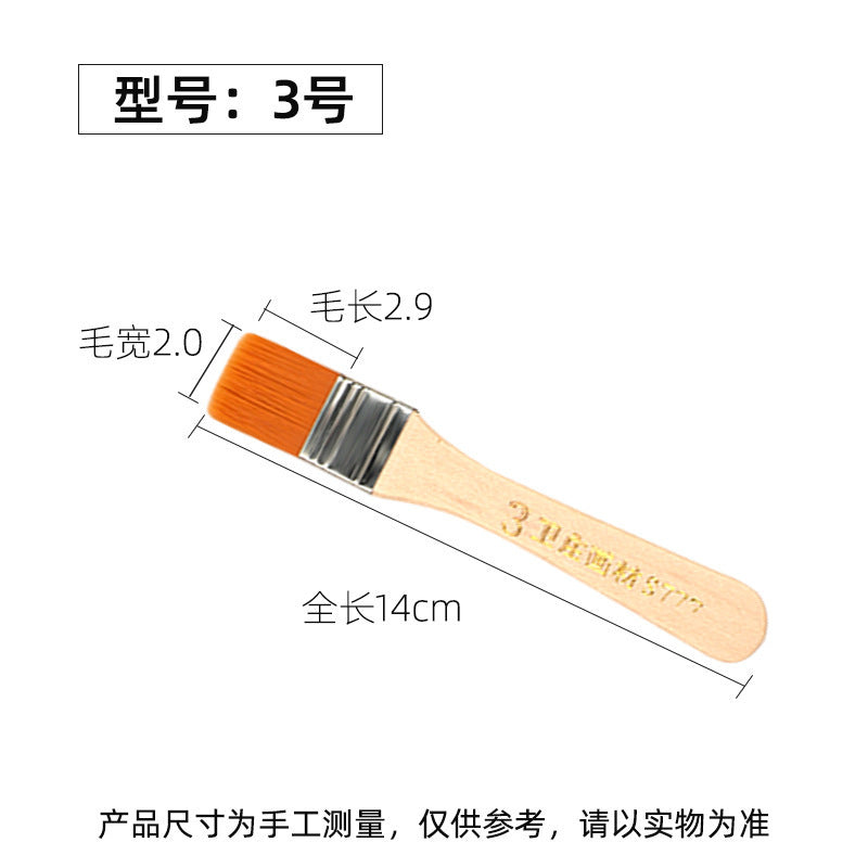 Nylon Hair Oil Painting Brushes, Red Handle Brushes, Watercolor Gouache Brushes, Industrial Children's Painting Brushes, Wholesale