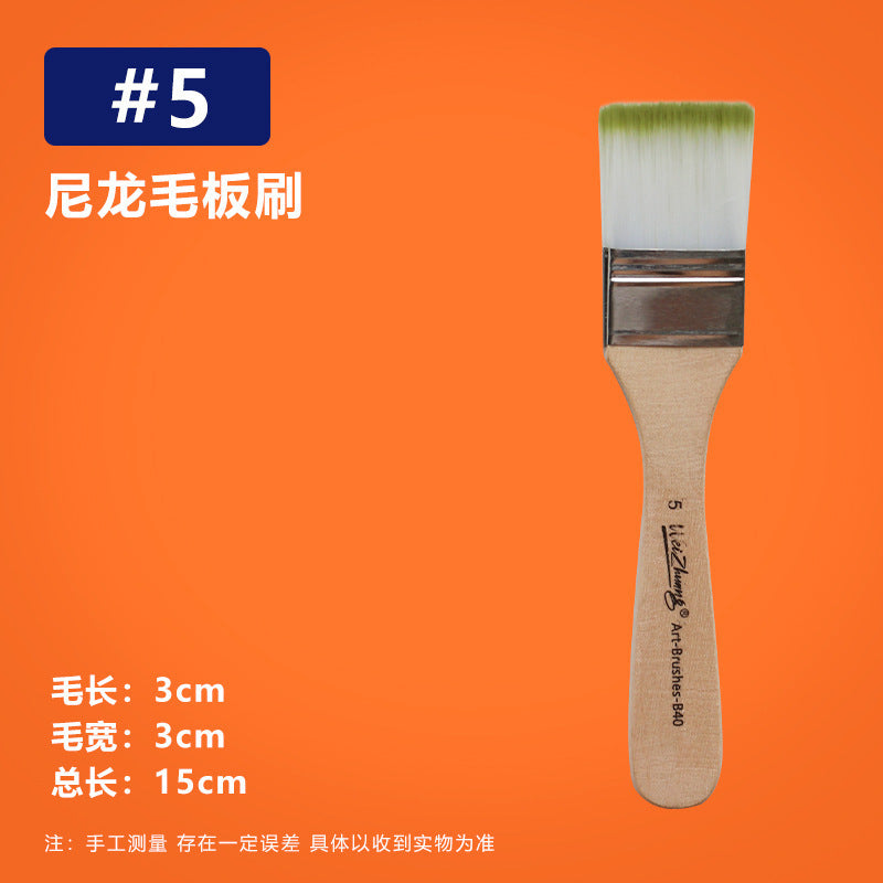 Nylon Hair Oil Painting Brushes, Red Handle Brushes, Watercolor Gouache Brushes, Industrial Children's Painting Brushes, Wholesale