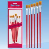Nylon Hair Oil Painting Brushes, Red Handle Brushes, Watercolor Gouache Brushes, Industrial Children's Painting Brushes, Wholesale