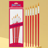 Nylon Hair Oil Painting Brushes, Red Handle Brushes, Watercolor Gouache Brushes, Industrial Children's Painting Brushes, Wholesale