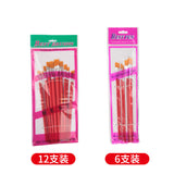 Nylon Hair Oil Painting Brushes, Red Handle Brushes, Watercolor Gouache Brushes, Industrial Children's Painting Brushes, Wholesale