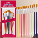 Nylon Hair Oil Painting Brushes, Red Handle Brushes, Watercolor Gouache Brushes, Industrial Children's Painting Brushes, Wholesale