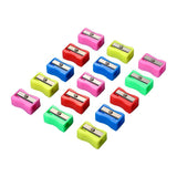 Mini single hole small square pencil sharpener color children cute primary school student pencil sharpener stationery pencil sharpener factory wholesale
