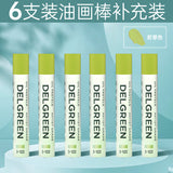 Dankelin heavy color oil painting stick soft single oily black white children's painting supplement color crayons