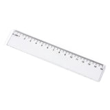 Amazon's Popular Dual-Scale Ruler Stationery 15/20/30cm Transparent Plastic Ruler for Elementary School Students Wholesale Customization