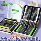 Dankelin heavy color oil painting stick soft single oily black white children's painting supplement color crayons