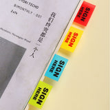 Withdrawable Newspaper Stickers Contract Documents Indicating Label Stickers SIGN HERE Arrows Classification Index Stickers Post-it Stickers