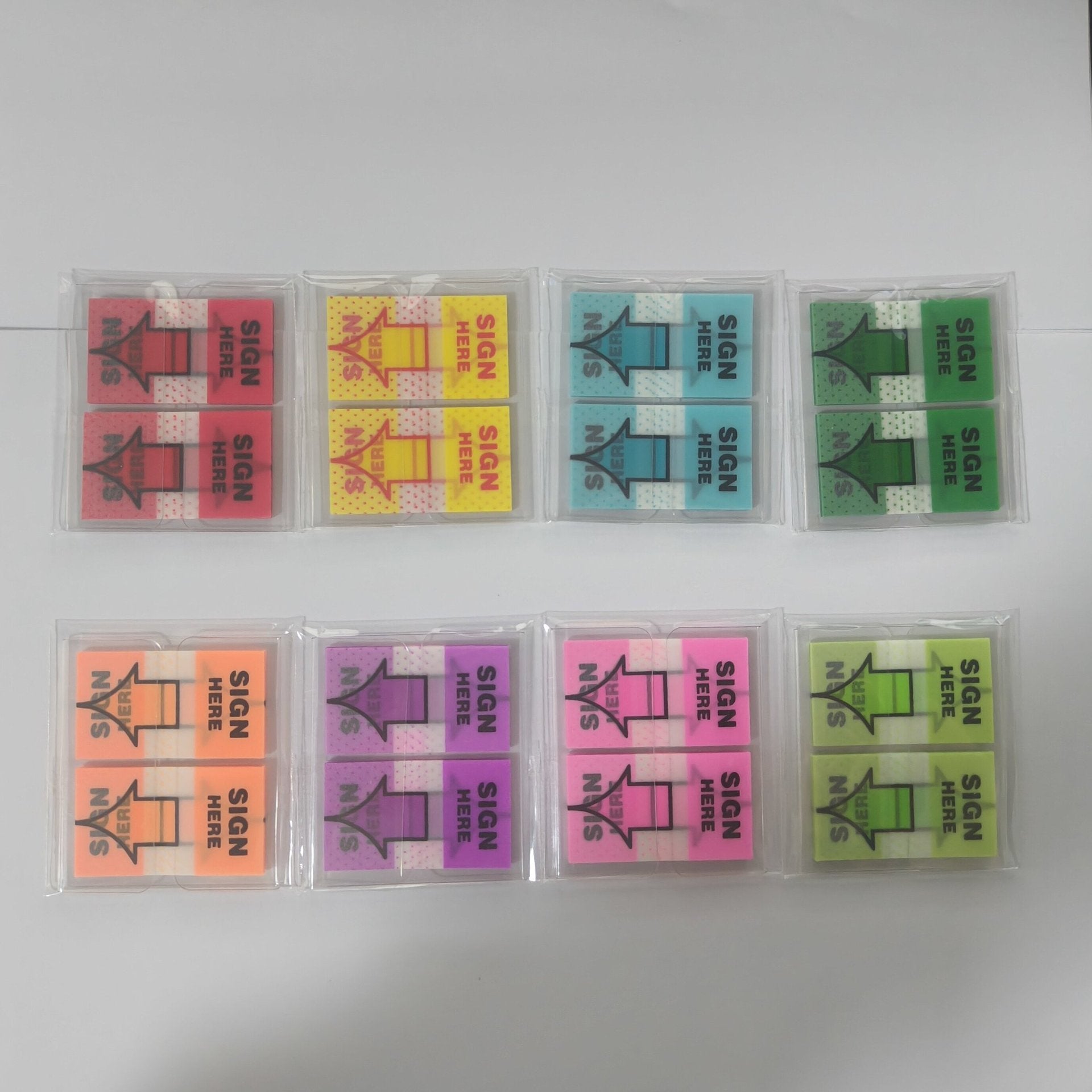 Withdrawable Newspaper Stickers Contract Documents Indicating Label Stickers SIGN HERE Arrows Classification Index Stickers Post-it Stickers