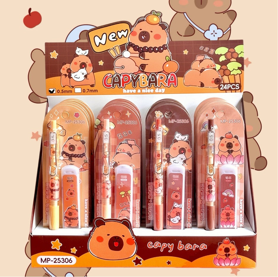 Students a variety of activities pencil suit animation surrounding automatic pencil writing is not easy to break the first and second grade students