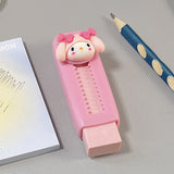 Cartoon Cute Push-Pull Retractable Eraser for Students, Clean Debris, Ultra-Clean, New Durable School Supplies, Easy to Erase
