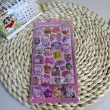 3D Stereo Embossed Luminous Stickers for Girls and Kidsren's Handbags DIY Decorations Small Patterns Cartoon Cute and Fun