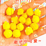 Xiaogudong 2555 Popcorn Eraser, High-Appearance Cute Creative Food-Shaped Pencil Eraser for Students