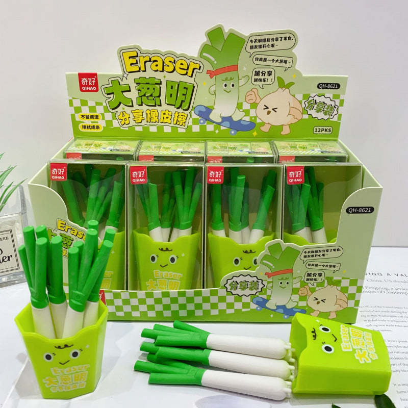 8622 realistic French fries shape sharing eraser suit cute eraser clean seamless no crumbs stationery