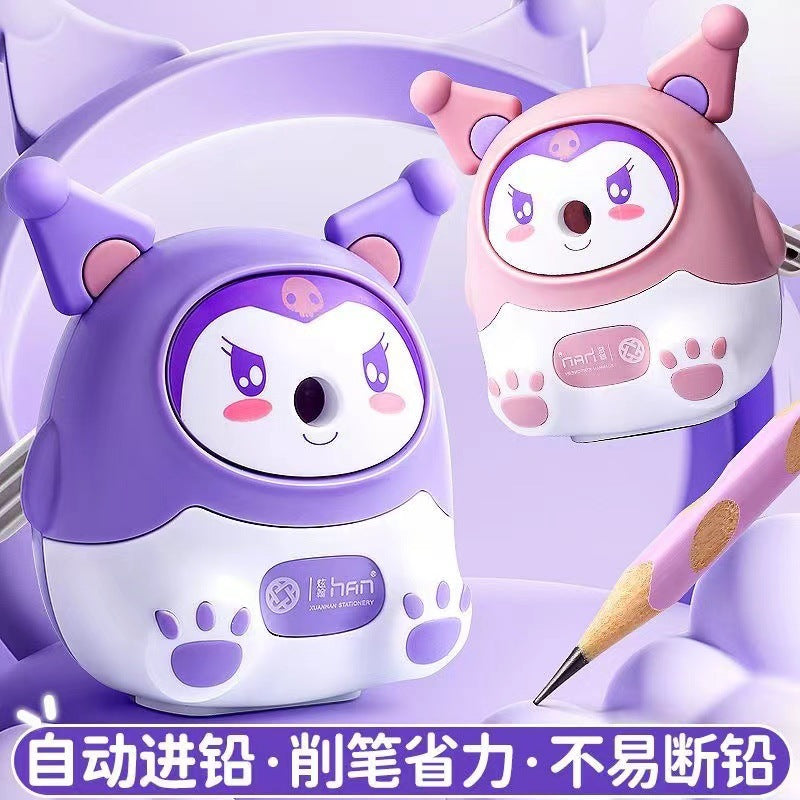 Kulomi Pencil Sharpener Primary School Student Pencil Sharpener Hand-cranked Automatic Pencil Sharpener Durable Pencil Sharpener