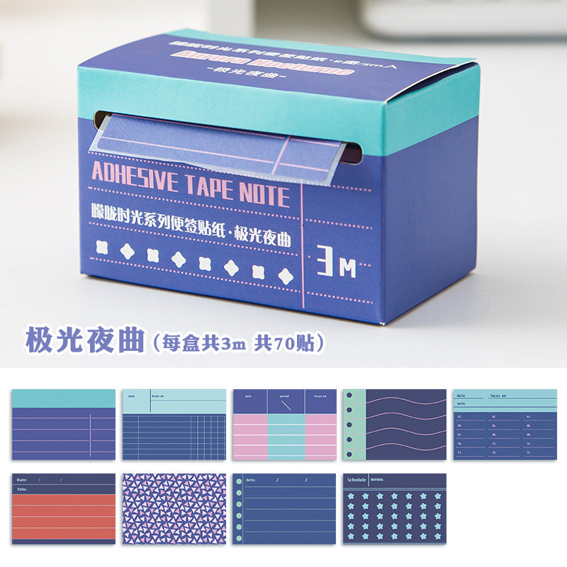 Creative boxed pull note stickers student Mark message sticky note hand account classification index label stickers wholesale