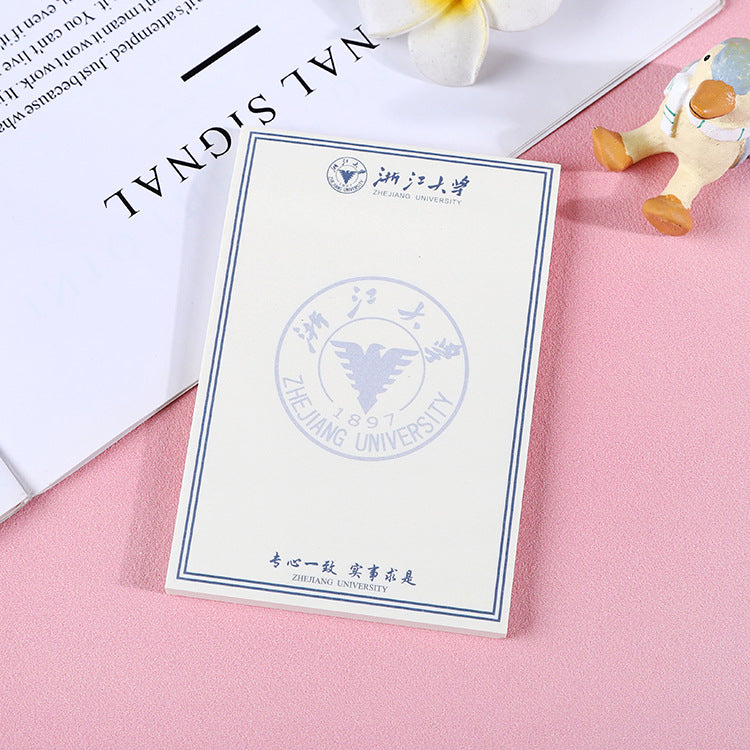 Fudan University notebook all famous campus Note Book student draft book Tsinghua Peking University notebook sticky note