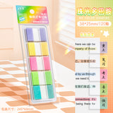 Kaba Bear Pearlescent Index Sticker Removable Post-It Notes Students Can Write Transparent Memo Notes with Strong Stickiness