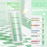 Kaba Bear Pearlescent Index Sticker Removable Post-It Notes Students Can Write Transparent Memo Notes with Strong Stickiness