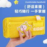 Small egg treasure examination pencil bag large capacity dirty cute milk whirring stationery bag small pain pencil bag school supplies