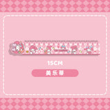 Cartoon Cute Sanrio Straight Ruler with High Appearance Value Kuromi Cinnamon Dog Acrylic 15cm for Primary School Students