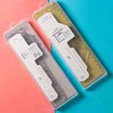 Student drawing set ruler plastic ruler triangle ruler protractor set ruler learning stationery plastic boxed set ruler