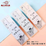 Student drawing set ruler plastic ruler triangle ruler protractor set ruler learning stationery plastic boxed set ruler