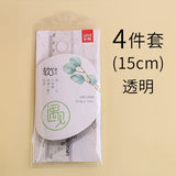 20cm Soft Ruler Four-Piece Set of Rulers for Students to Draw with Triangular Rulers and Protractors Multi-Specification Ruler Sets Wholesale