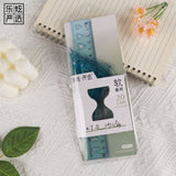 20cm Soft Ruler Four-Piece Set of Rulers for Students to Draw with Triangular Rulers and Protractors Multi-Specification Ruler Sets Wholesale