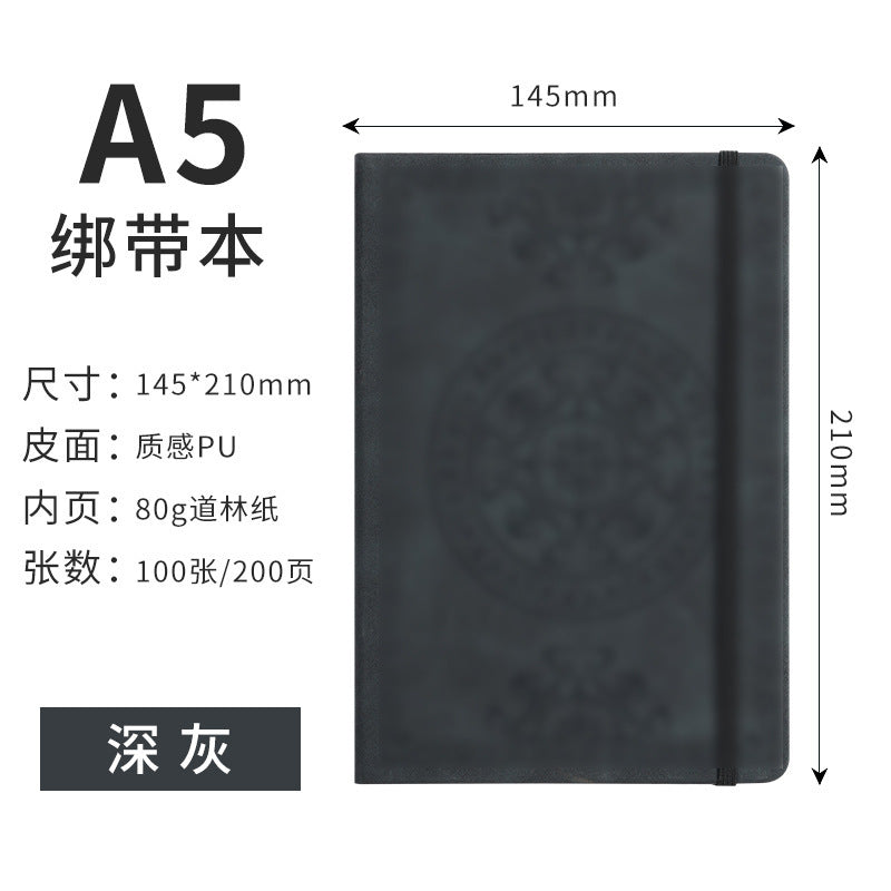 Cross-Border Retro Strap-On Notebooks, Notepads, Diaries, Journals, School Multi-Functional Notebooks, Wholesale from Manufacturers