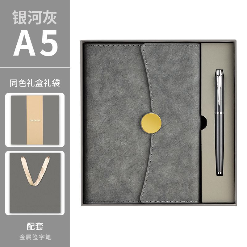 A5 70% off A6 Loose-Leaf Notebook Color-Changing Pu Notebook Gift Box Set Gift School Custom Logo Magnetic Buckle Notepad
