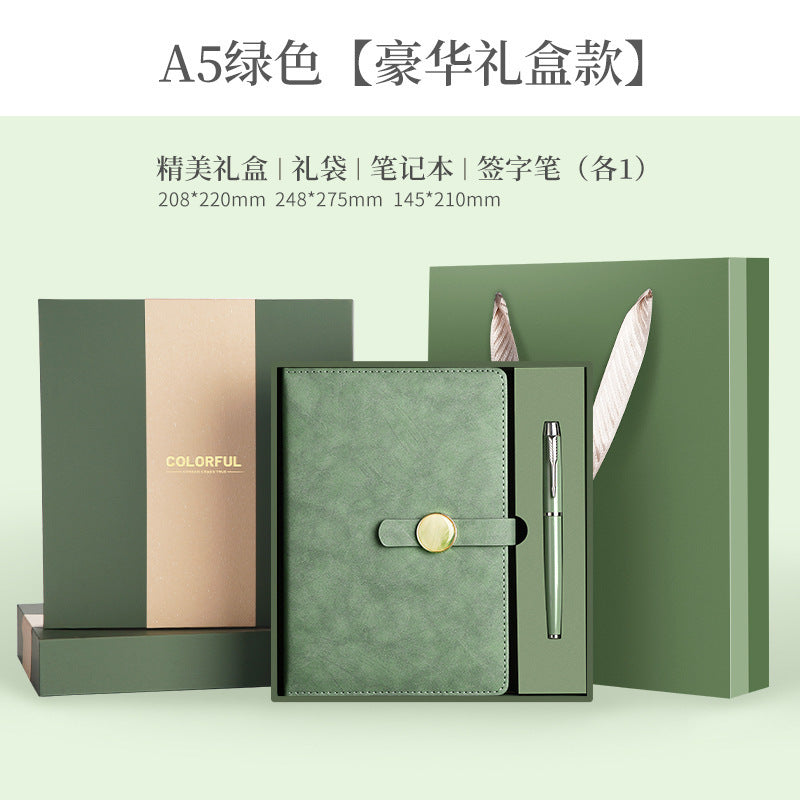 A5 70% off A6 Loose-Leaf Notebook Color-Changing Pu Notebook Gift Box Set Gift School Custom Logo Magnetic Buckle Notepad