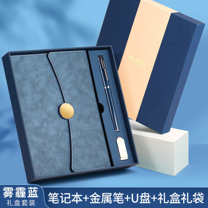 A5 70% off A6 Loose-Leaf Notebook Color-Changing Pu Notebook Gift Box Set Gift School Custom Logo Magnetic Buckle Notepad
