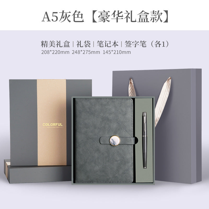 A5 70% off A6 Loose-Leaf Notebook Color-Changing Pu Notebook Gift Box Set Gift School Custom Logo Magnetic Buckle Notepad