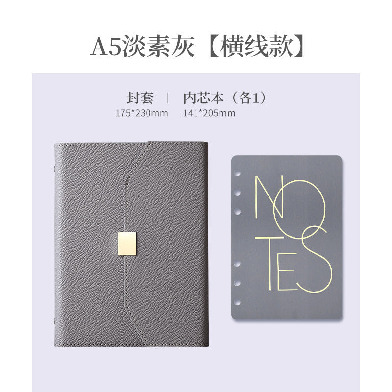 A5 70% off A6 Loose-Leaf Notebook Color-Changing Pu Notebook Gift Box Set Gift School Custom Logo Magnetic Buckle Notepad