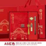 Xiamen University Notebook Gift Box Set Cultural and Creative Souvenirs Bookmarks School Event Gifts with Logo Printing